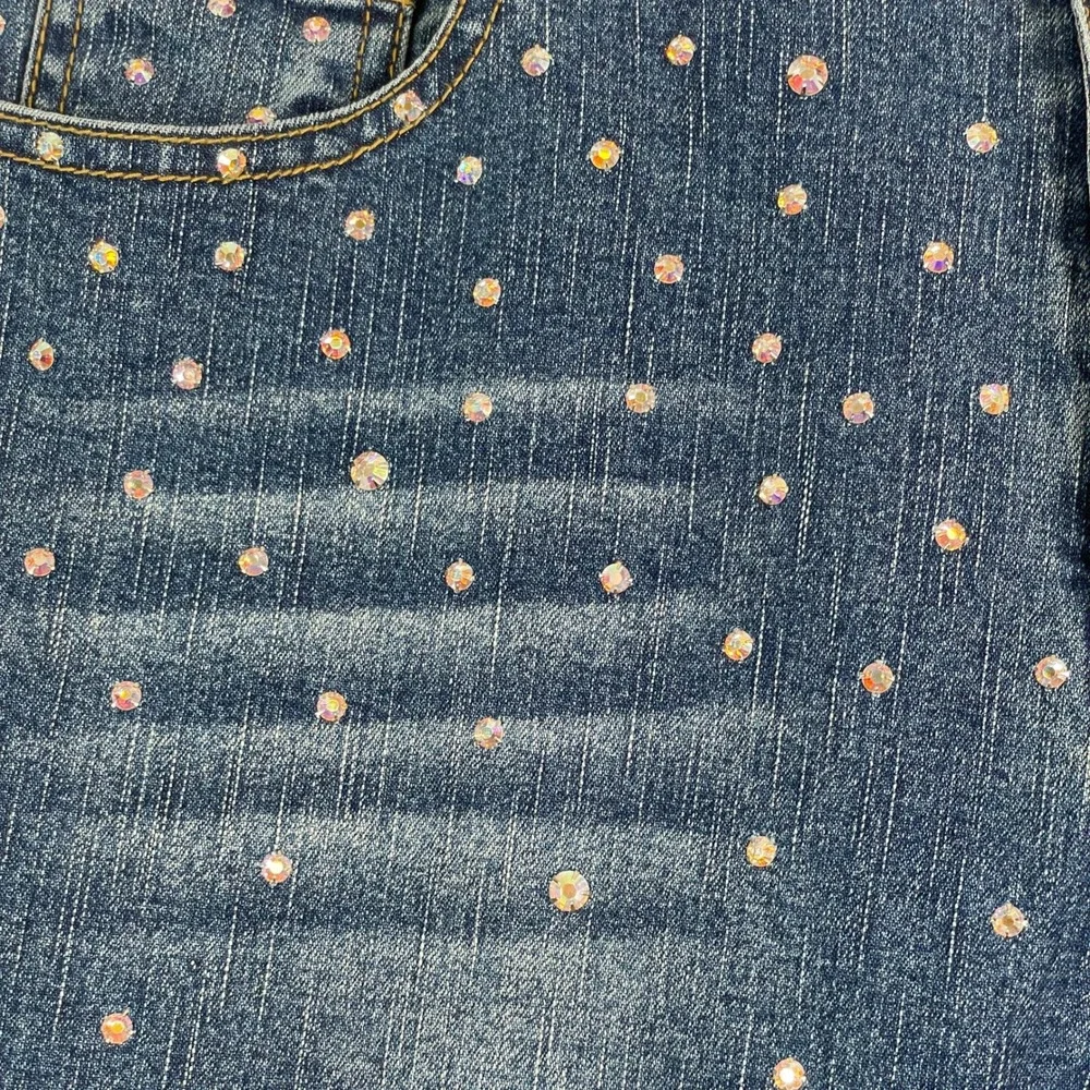 Vintage 90s Y2K Isabel Bootcut Jeans Womens 6 Rhinestone High Rise Medium Wash